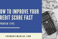 How To Improve Your Credit Score Quickly